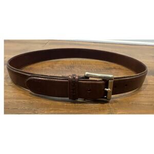 Coach Brown Leather Cowhide Belt Men's Size 36" Classic Designer